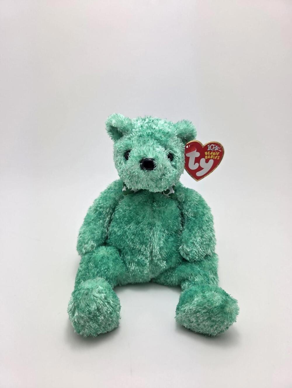 Ty Beanie Babies Luck-e the Green Irish Bear Stuffed Animal Plush